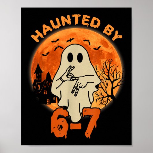 ハロウィンの幽霊スケルトン 67 ポスター (正面)