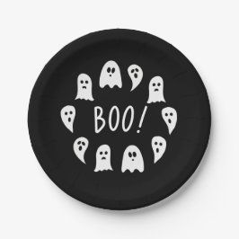 ハロウィンの幽霊ブー ペーパープレート