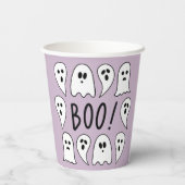 ハロウィンの幽霊ブー 紙コップ (裏面)