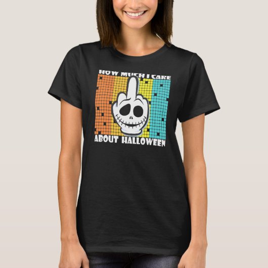 ハロウィンの幽霊気にの衣装は嫌いだ Tシャツ (正面)