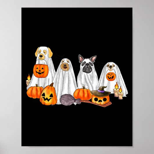 ハロウィンの幽霊犬 _ ハロウィンのキュートなオーバーロード ポスター (正面)