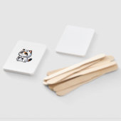 ハロウィンの幽霊衣装を着た猫 ハンドファン (組立なし)