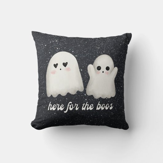 ハロウィンの幽霊 クッション (正面)