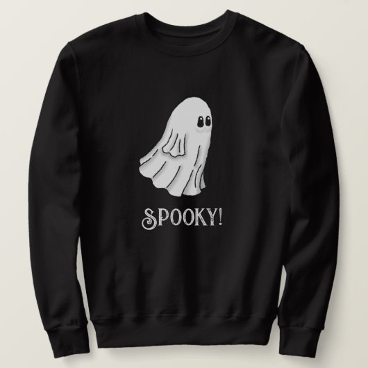 ハロウィンの幽霊 スウェットシャツ (デザイン正面)
