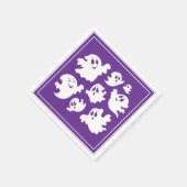 ハロウィンの幽霊 スタンダードカクテルナプキン (角)