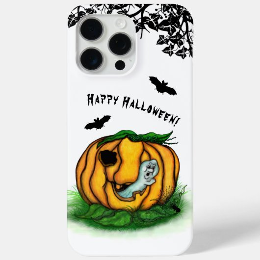 ハロウィンの幽霊、バット、ゴースト、スパイダー Case-Mate iPhoneケース (裏面)