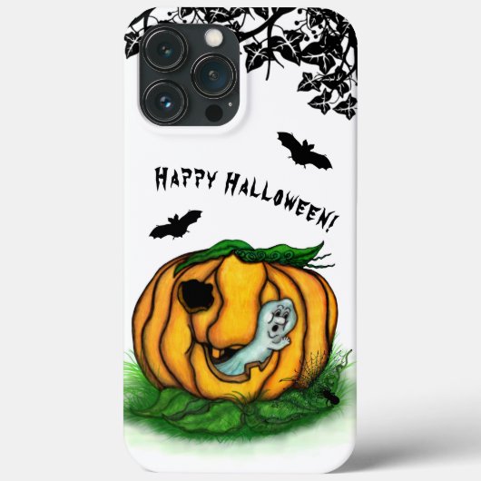 ハロウィンの幽霊、バット、ゴースト、スパイダー Case-Mate iPhoneケース (裏面)