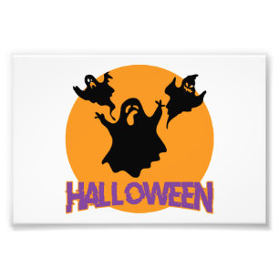 ハロウィンの幽霊 フォトプリント