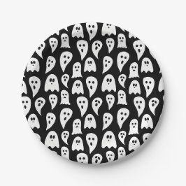 ハロウィンの幽霊 ペーパープレート