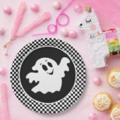 ハロウィンの幽霊 ペーパープレート (パーティー)
