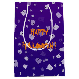 ハロウィンの幽霊 ミディアムペーパーバッグ