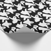 ハロウィンの幽霊 ラッピングペーパー (角)