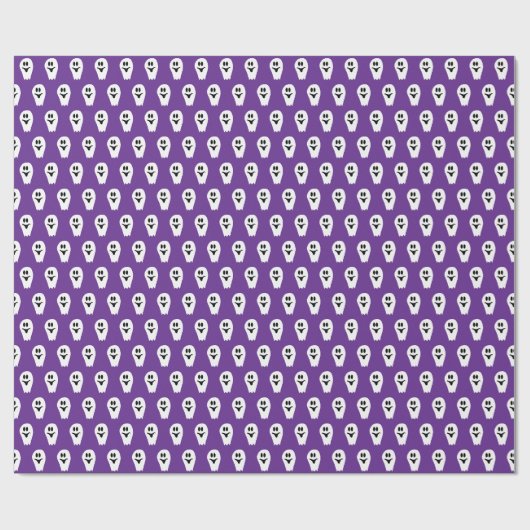 ハロウィンの幽霊 ラッピングペーパー (フラット)