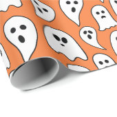 ハロウィンの幽霊 ラッピングペーパー (ロールコーナー)