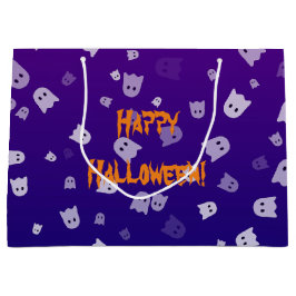 ハロウィンの幽霊 ラージペーパーバッグ