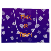 ハロウィンの幽霊 ラージペーパーバッグ (裏面)