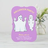 ハロウィンの幽霊(紫色の招待状) 招待状 (スタンド正面)