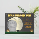 ハロウィンの強打のパーティの招待状 招待状 (スタンド正面)