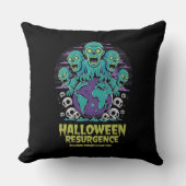 ハロウィンの復活 – ゾンビの世界 クッション (正面)