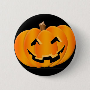 ハロウィンの微笑のカボチャボタン 缶バッジ