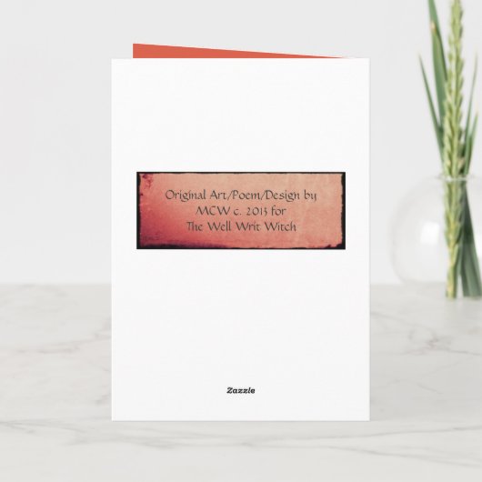 ハロウィンの心 カード (裏面)