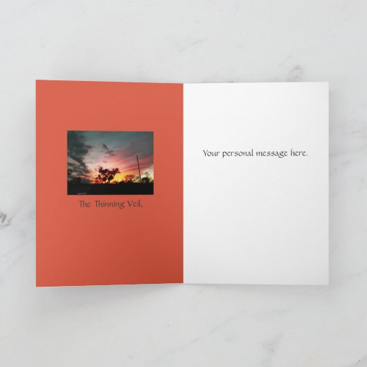 ハロウィンの心 カード (内部)