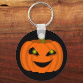 ハロウィンの怖いカボチャ キーホルダー (正面)