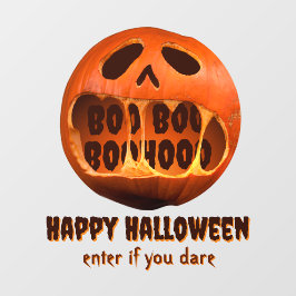 ハロウィンの怖いジャックオーランタンのホームデコレーション ウィンドウサイン