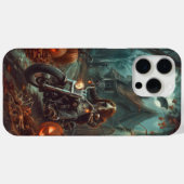 ハロウィンの怖いバセットハウンドのバイク Case-Mate iPhoneケース (裏面 (横))