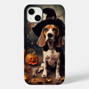 ハロウィンの怖いビーグルのかぼちゃ Case-Mate iPhone 14 PLUSケース
