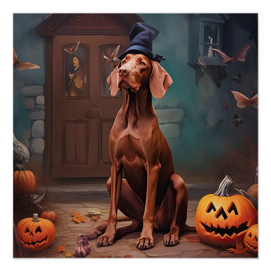 ハロウィンの怖いヴィズスラカボチャ ポスター (正面)
