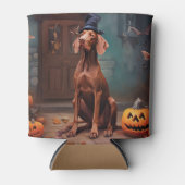 ハロウィンの怖いヴィズスラカボチャ 缶クーラー (正面)