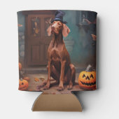 ハロウィンの怖いヴィズスラカボチャ 缶クーラー (裏面)