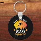 ハロウィンの怖い夜の誕生日 キーホルダー (正面)