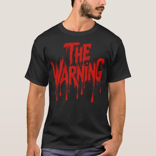 ハロウィンの怖い楽しい警告休日 Tシャツ (正面)
