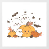 ハロウィンの思い出、コスチューム、お菓子を集めよう ウィンドウサイン (シート)