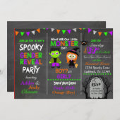 ハロウィンの性は招待状を明らかにします 招待状 (正面/裏面)