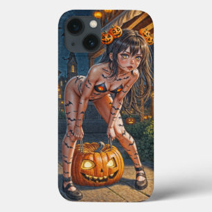 ハロウィンの怪物 ジャック・オ・ランタン & バットビクセンガール iPhone 13ケース