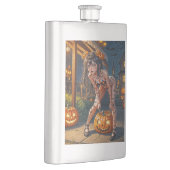 ハロウィンの怪物　ジャック・オ・ランタン & バット・ヴィクセン・ガール フラスク (右)