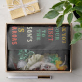 ハロウィンの恐いピエロの大人の気色悪いサーカスのパーティー 薄葉紙 (ギフト)