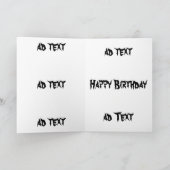 ハロウィンの息子のバースデー・カード カード (内部)