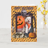 ハロウィンの悪夢- Chloe - Poochon -写真10 カード (黄色い花)