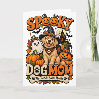 ハロウィンの愛犬家ママ スケルトン かわいい 愛犬家向けハロウィングッズ カード