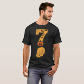 ハロウィンの手のクモの巣付き6 7 シックス セブン ミーム Tシャツ (正面フル)
