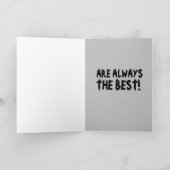 ハロウィンの手作り衣装 面白いグリーティングカード カード (内部)