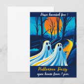 ハロウィンの招待状です 招待状 (正面/裏面)