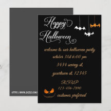 ハロウィンの招待状 ここにテキストを入力してください