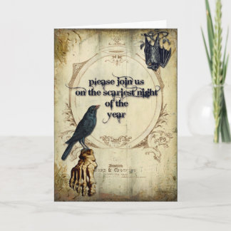 ハロウィンの招待状 サンキューカード