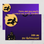 ハロウィンの招待状 招待状 (正面/裏面)