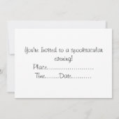 ハロウィンの招待状 招待状 (裏面)